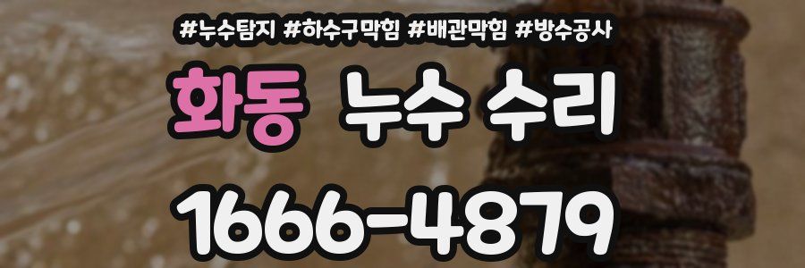 화동 누수 수리