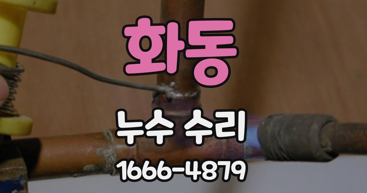 화동 누수 수리