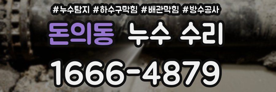 돈의동 누수 수리