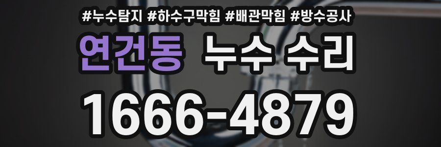 연건동 누수 수리