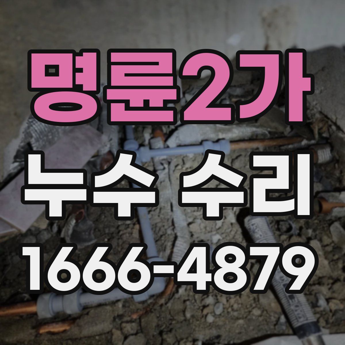 명륜2가 누수 수리