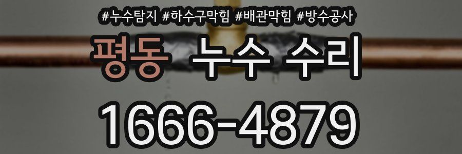 평동 누수 수리