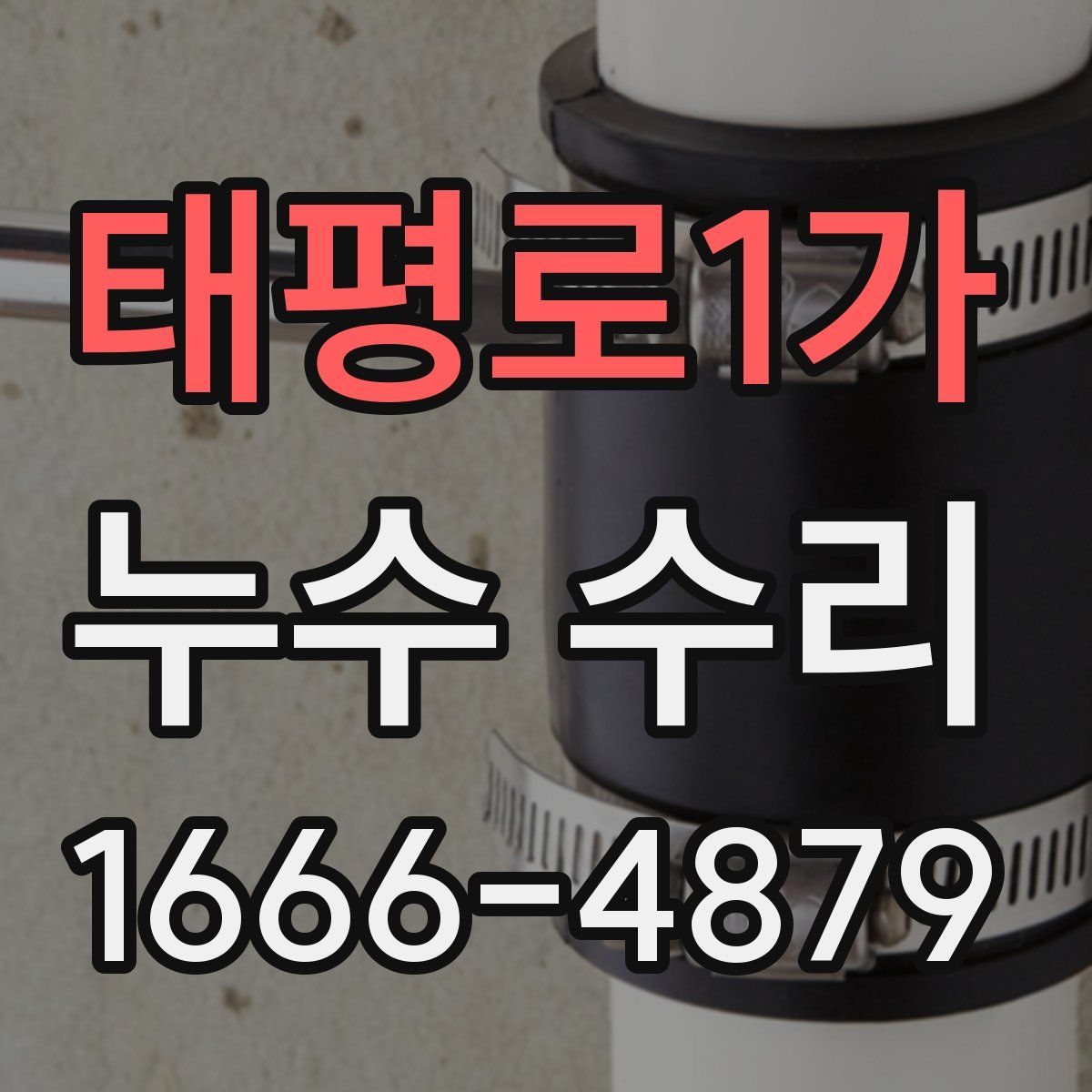 태평로1가 누수 수리