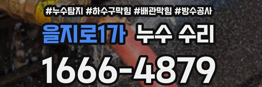 을지로1가 누수 수리