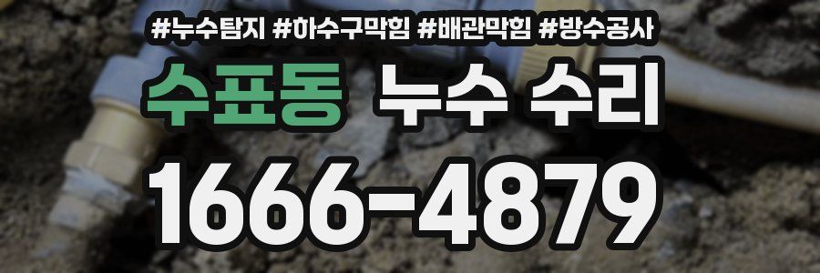 수표동 누수 수리
