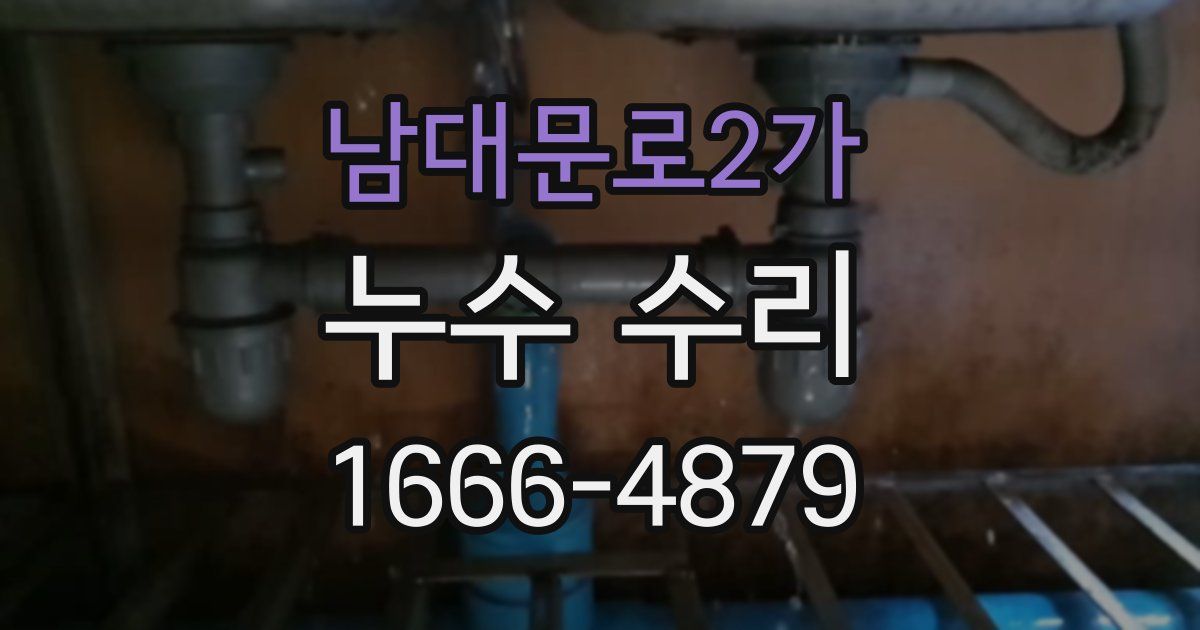 남대문로2가 누수 수리