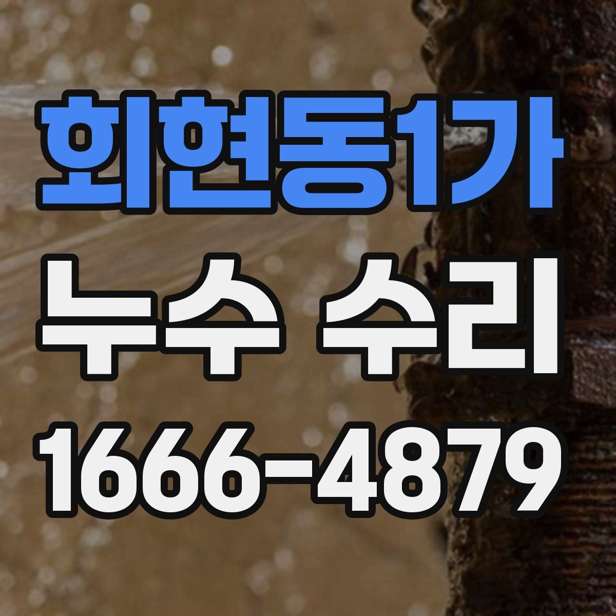 회현동1가 누수 수리