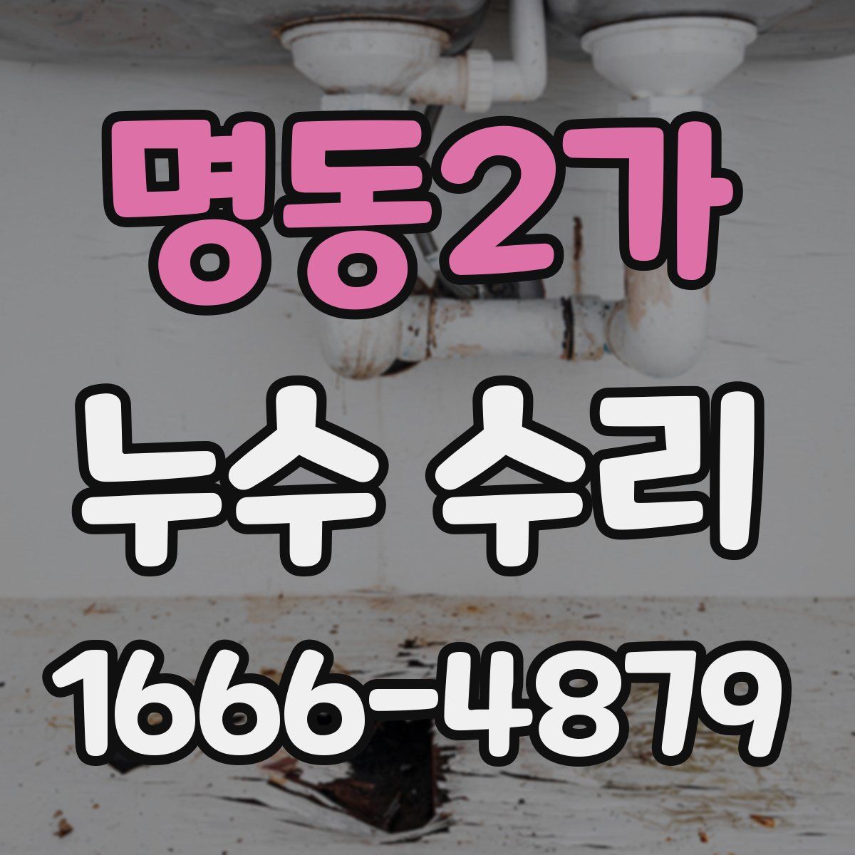 명동2가 누수 수리
