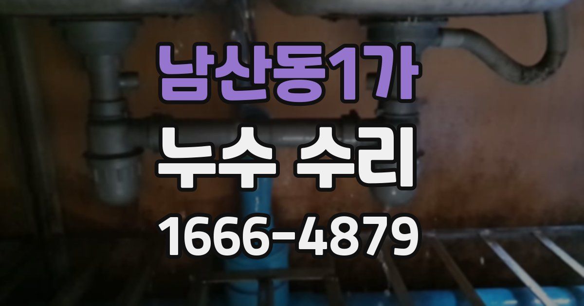 남산동1가 누수 수리