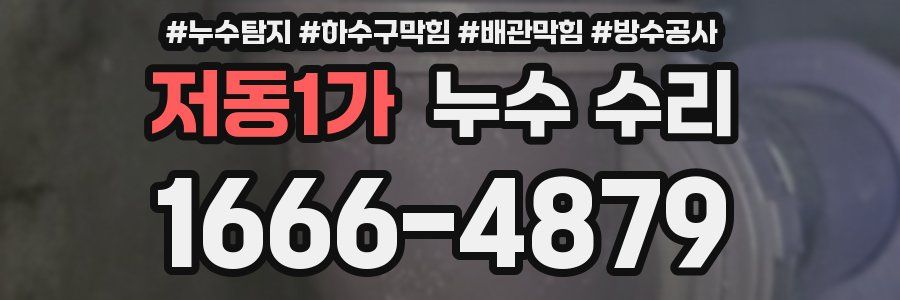 저동1가 누수 수리