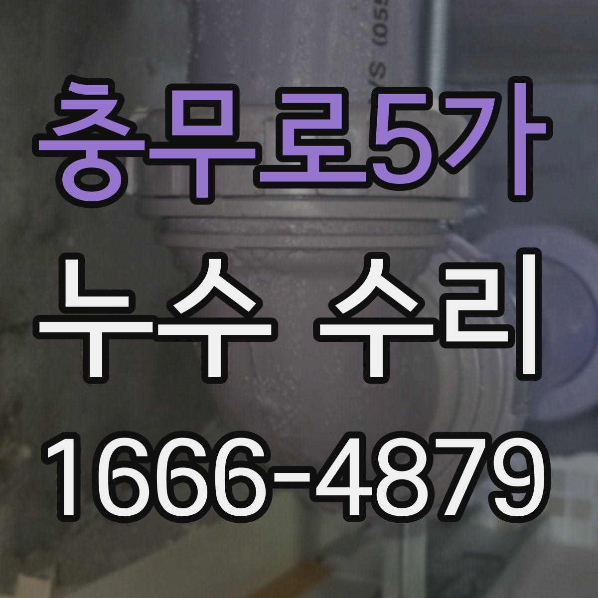 충무로5가 누수 수리