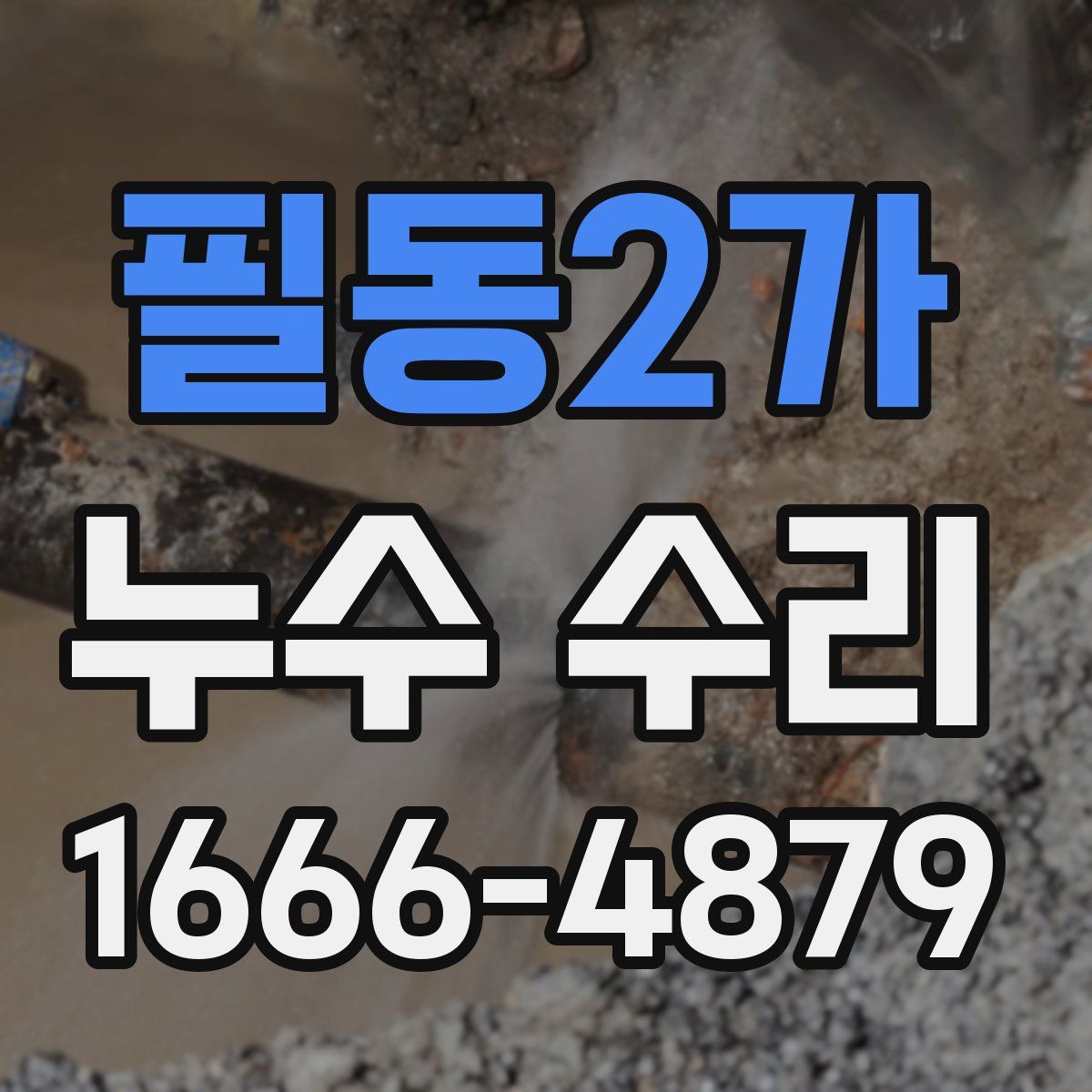 필동2가 누수 수리