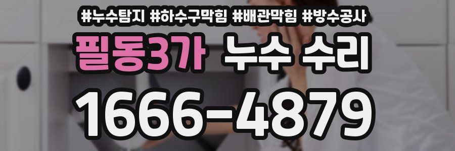 필동3가 누수 수리