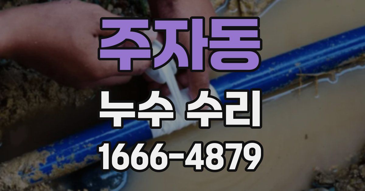 주자동 누수 수리