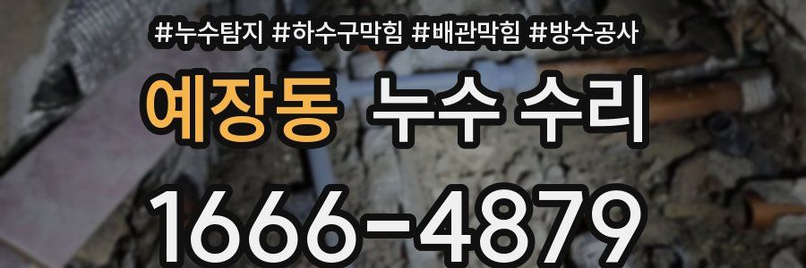 예장동 누수 수리