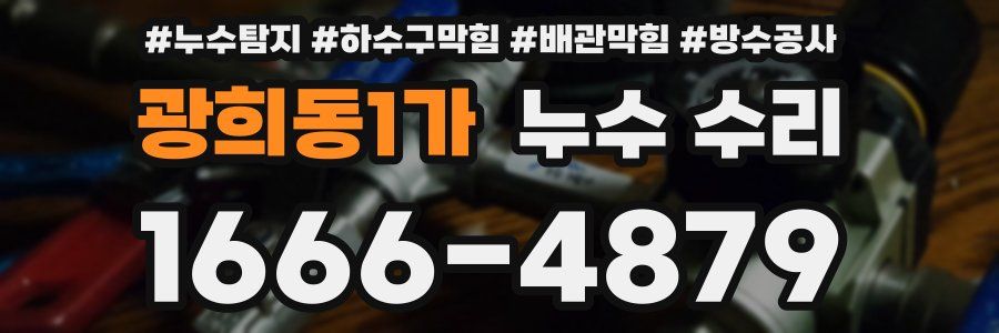 광희동1가 누수 수리