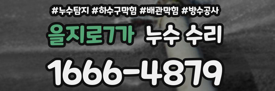을지로7가 누수 수리