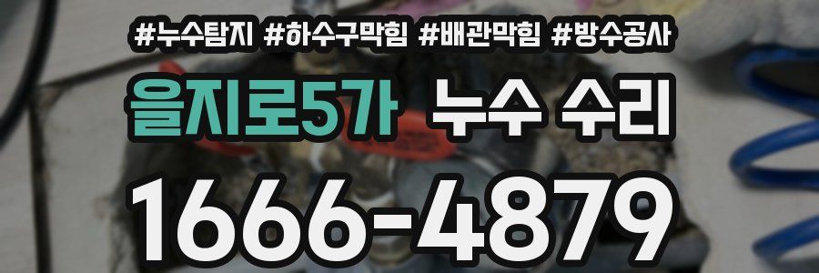 을지로5가 누수 수리