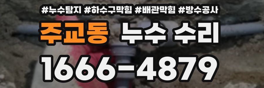 주교동 누수 수리