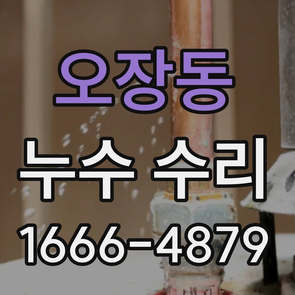 오장동 누수 수리
