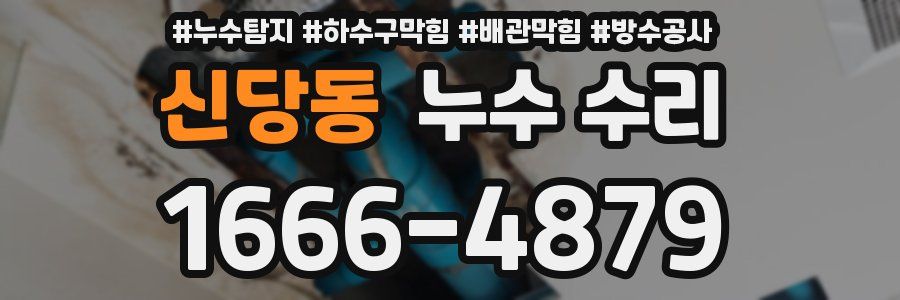 신당동 누수 수리