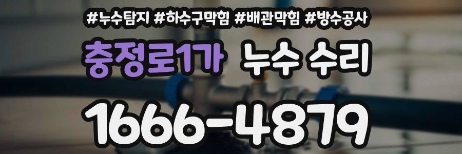 충정로1가 누수 수리