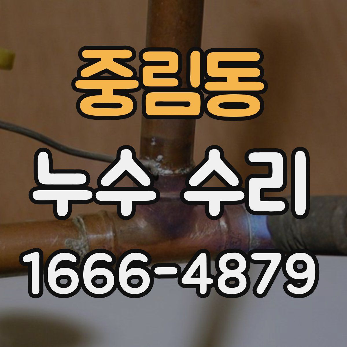중림동 누수 수리