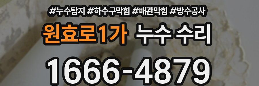 원효로1가 누수 수리
