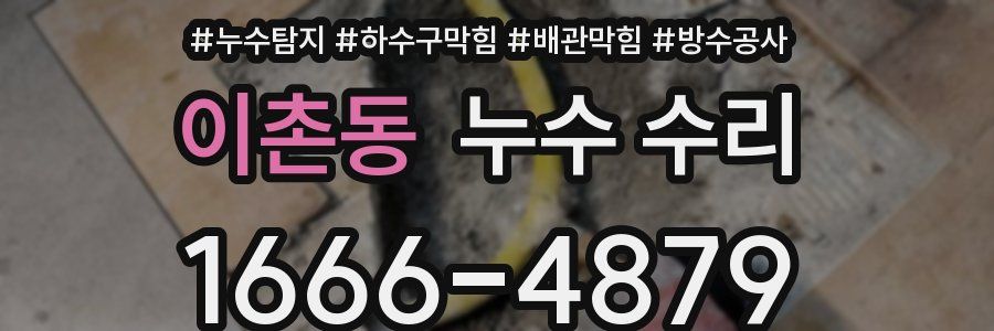 이촌동 누수 수리