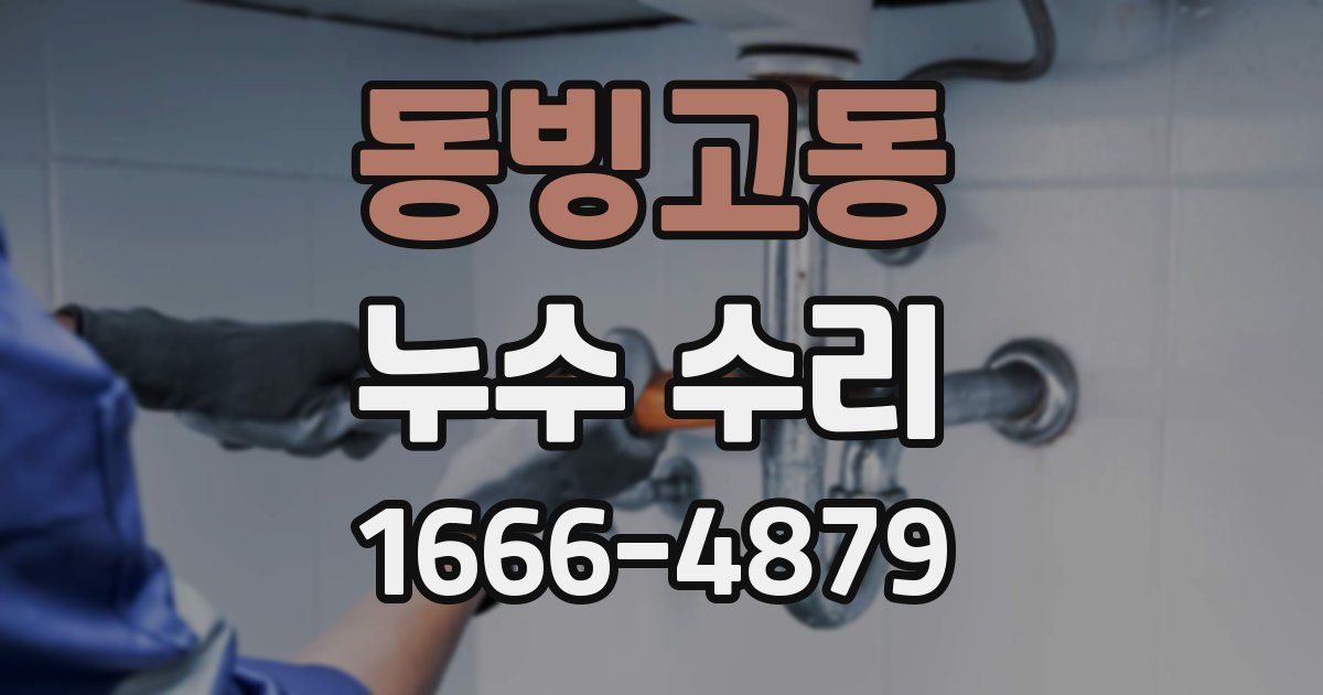동빙고동 누수 수리
