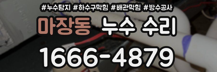 마장동 누수 수리