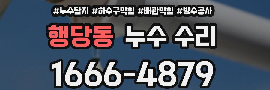 행당동 누수 수리