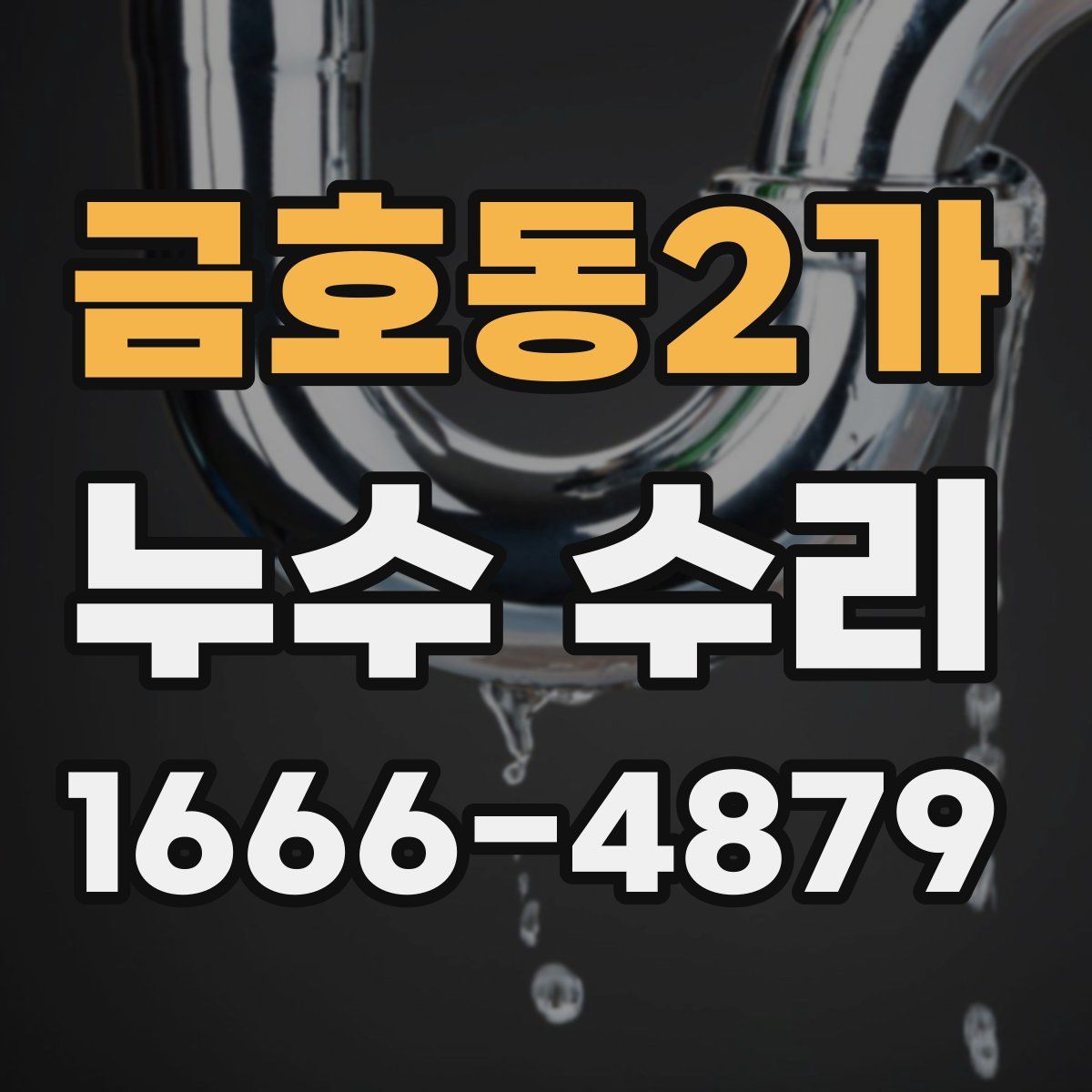 금호동2가 누수 수리
