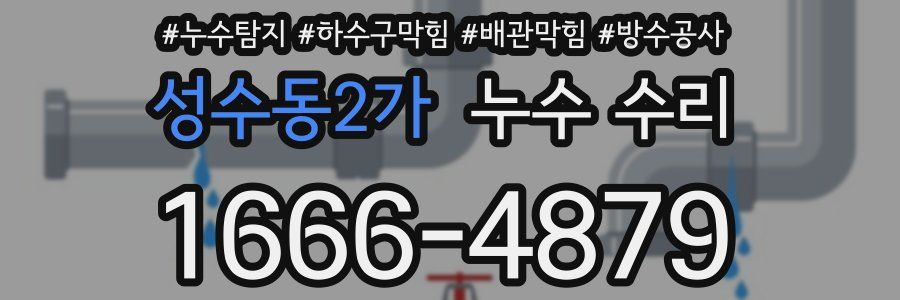 성수동2가 누수 수리