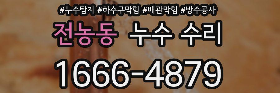 전농동 누수 수리