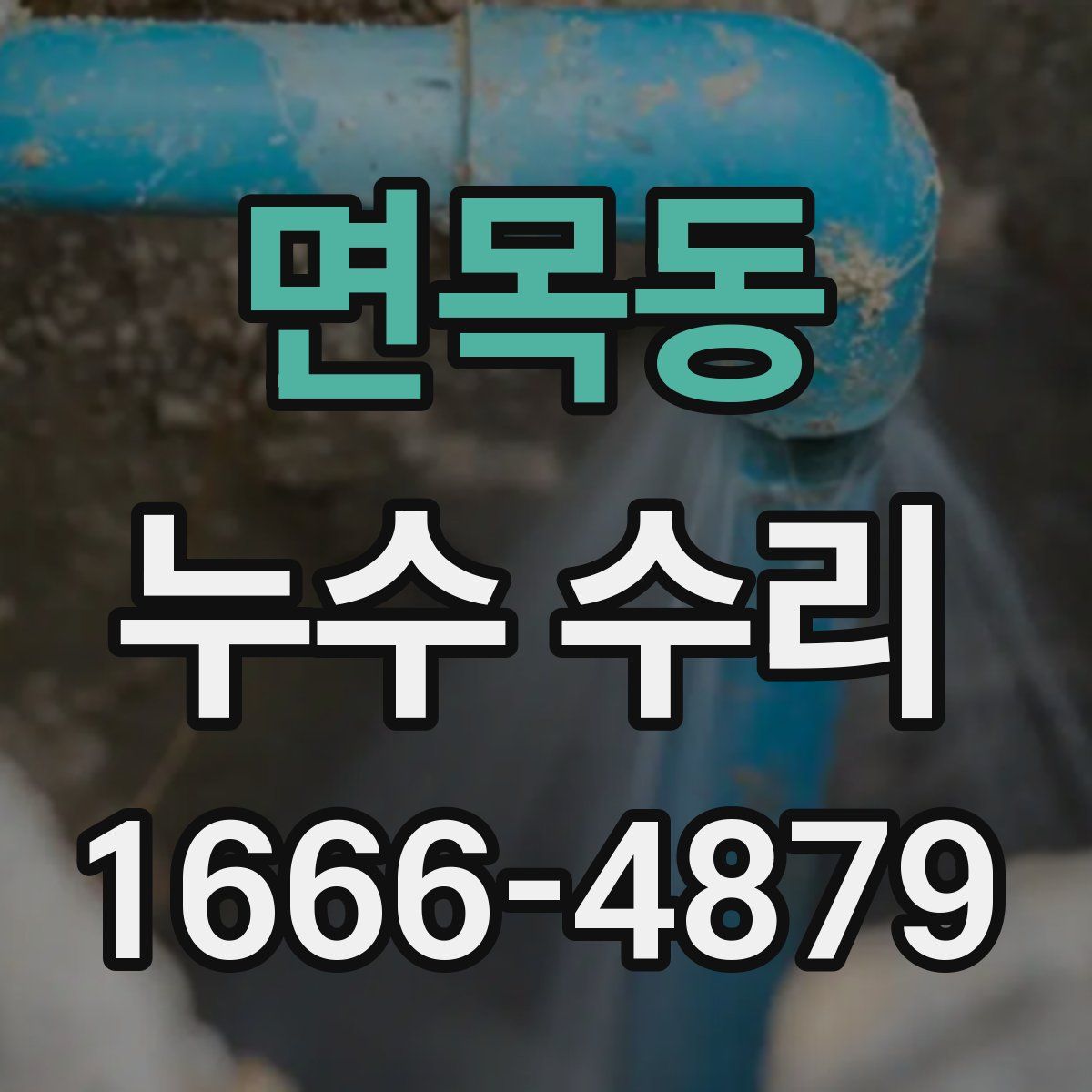 면목동 누수 수리