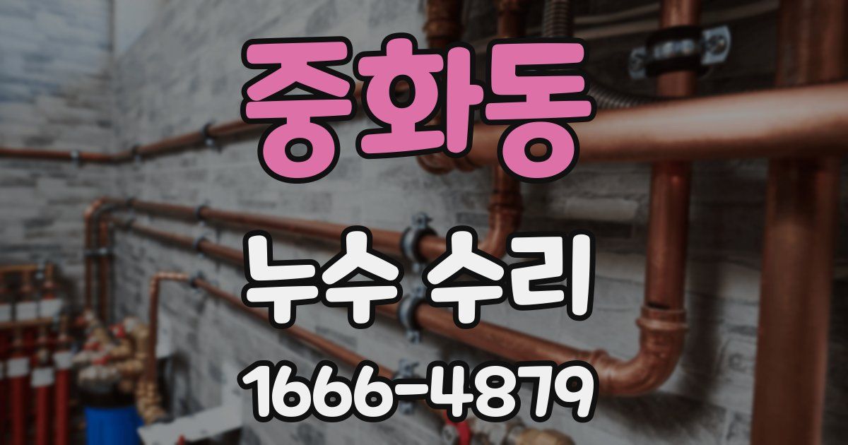중화동 누수 수리