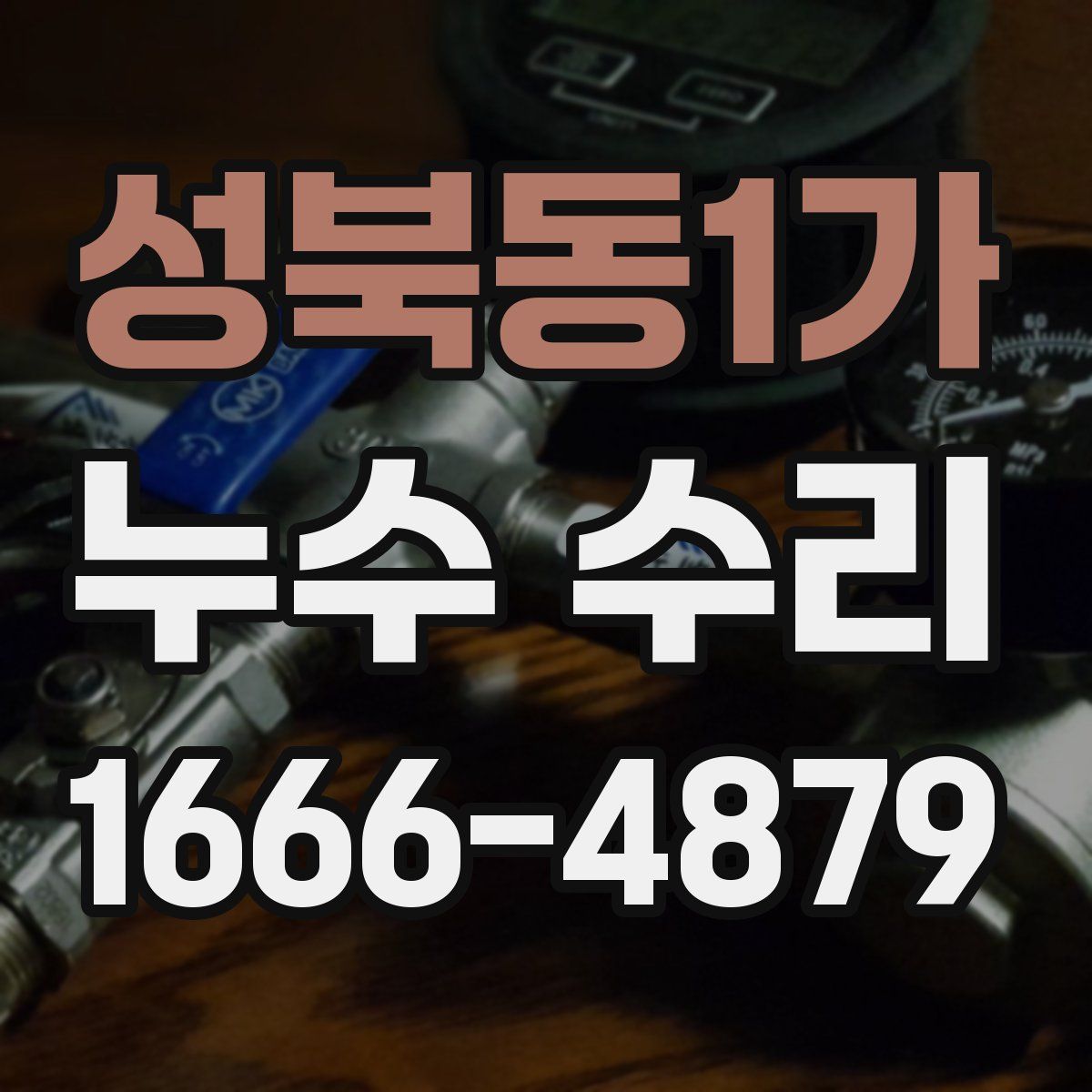성북동1가 누수 수리