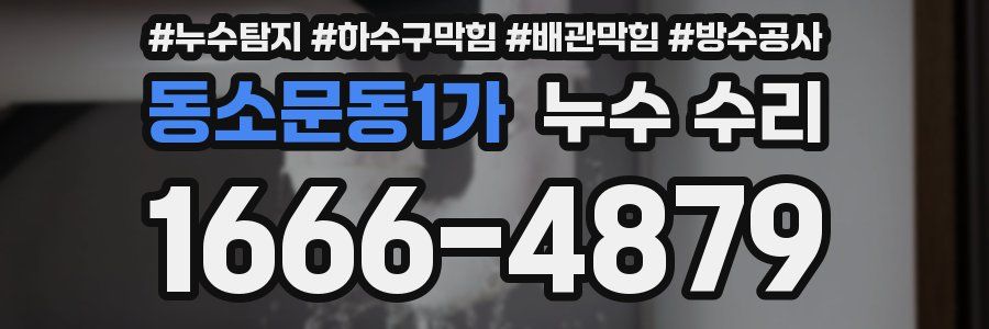 동소문동1가 누수 수리