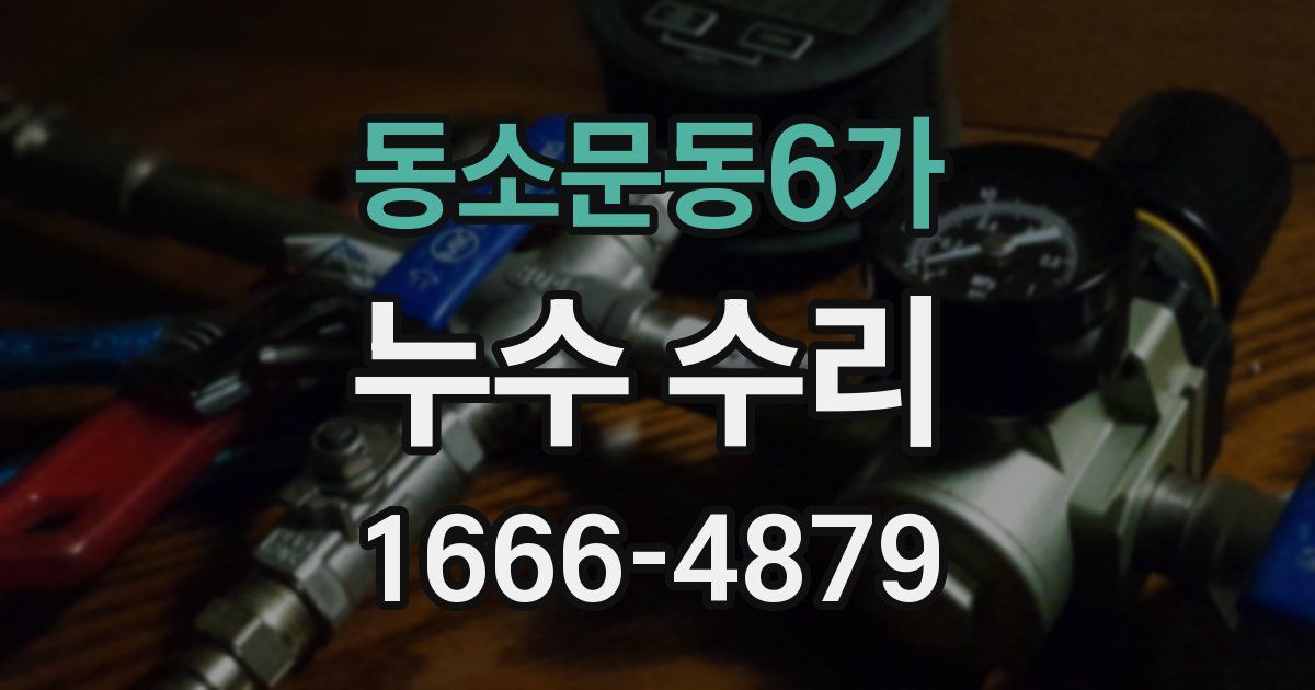 동소문동6가 누수 수리