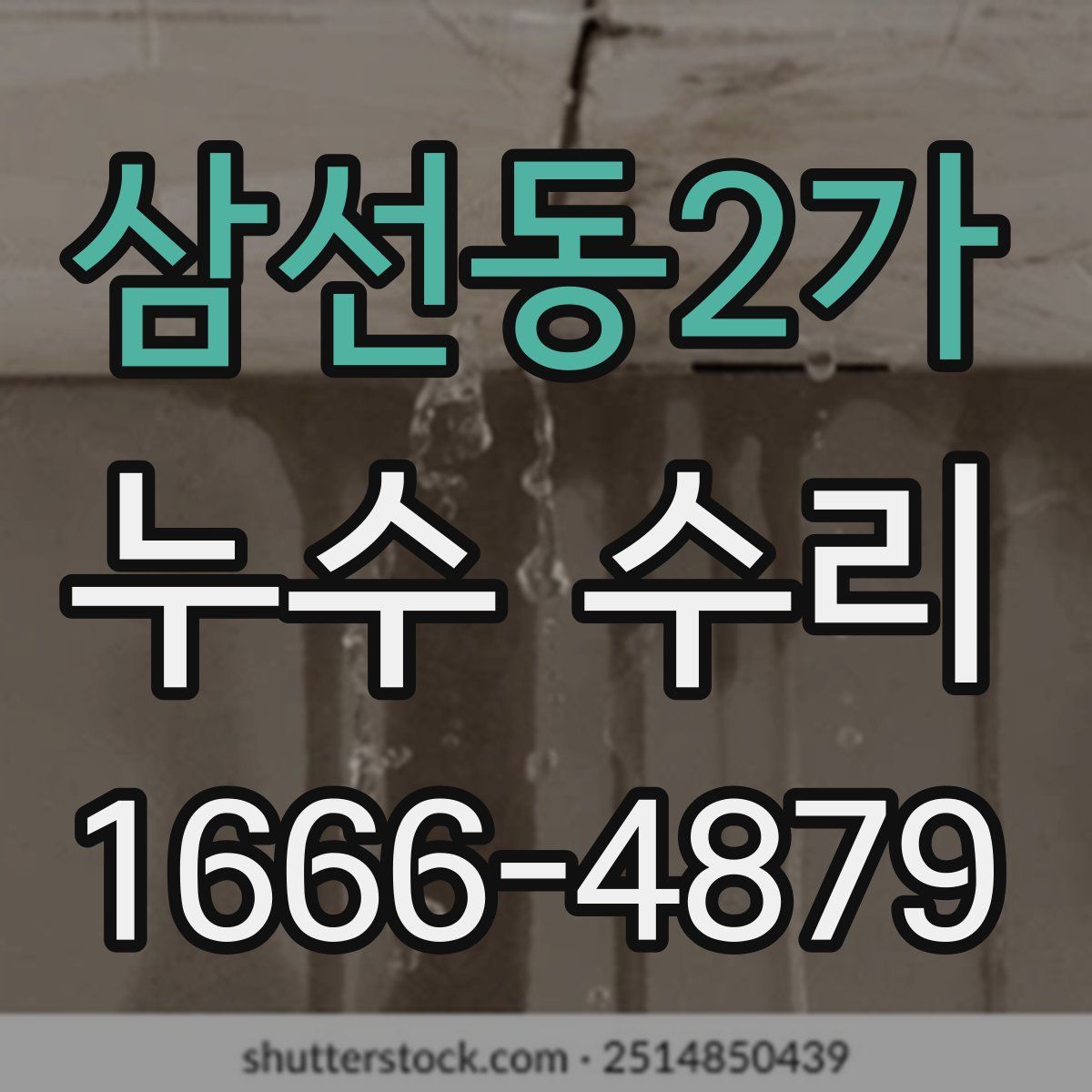 삼선동2가 누수 수리