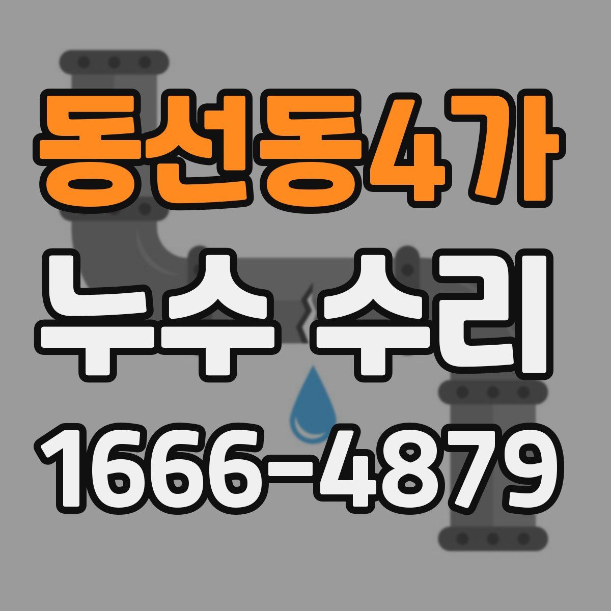 동선동4가 누수 수리