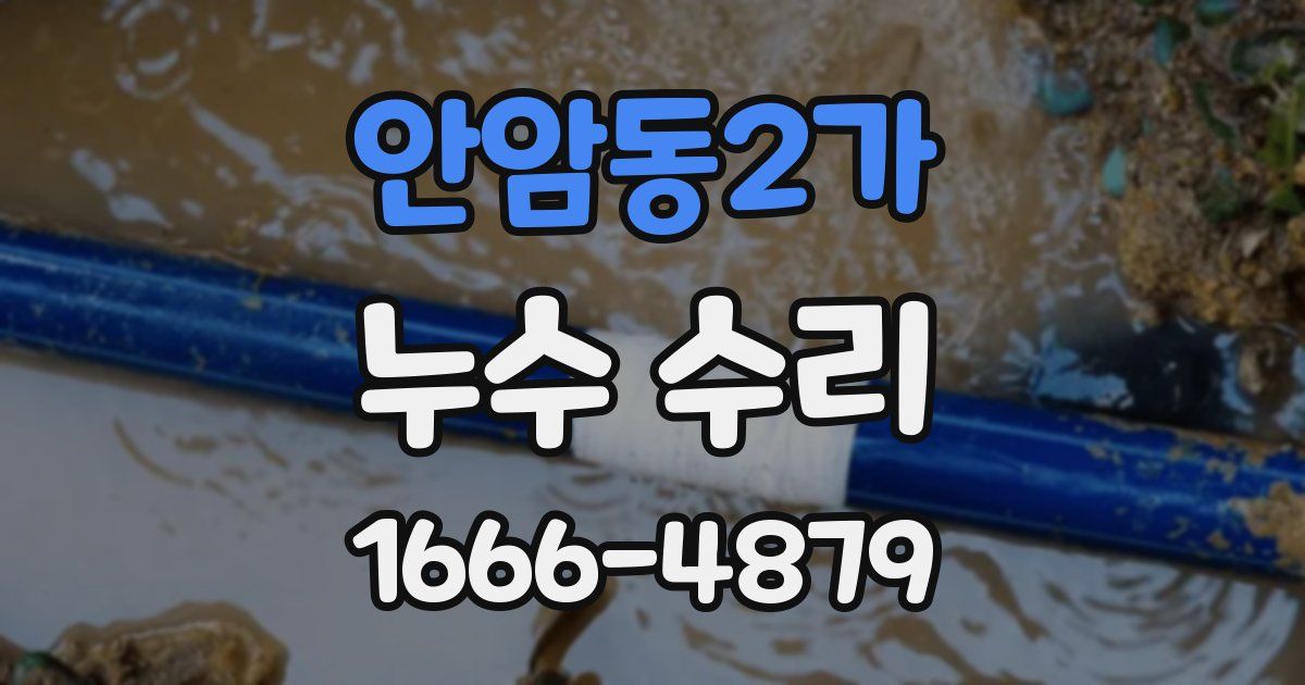 안암동2가 누수 수리