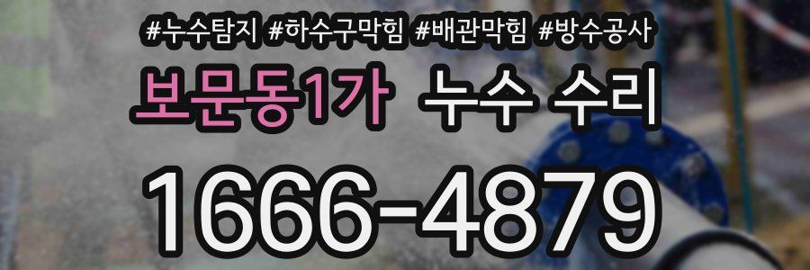보문동1가 누수 수리