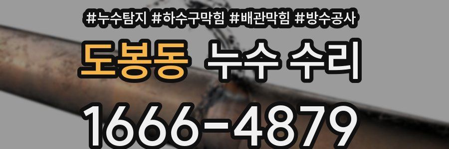 도봉동 누수 수리