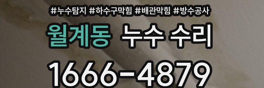 월계동 누수 수리
