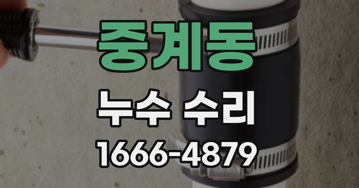 중계동 누수 수리