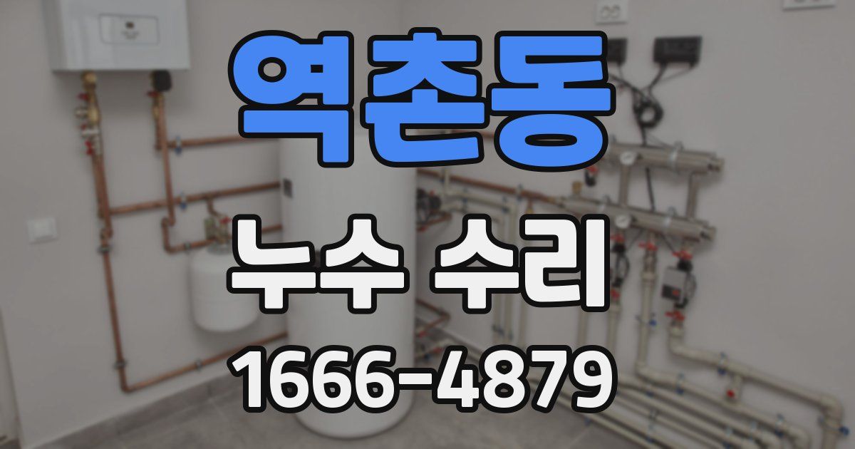 역촌동 누수 수리