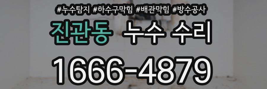 진관동 누수 수리