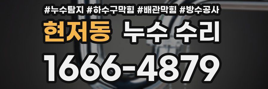 현저동 누수 수리